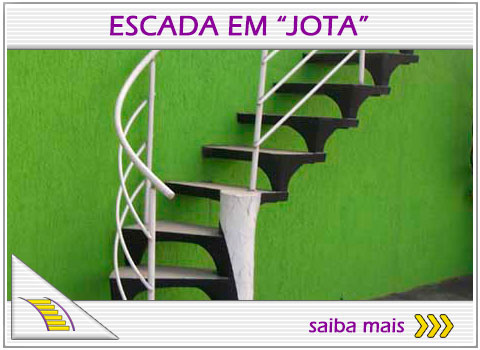 Escada em "Jota" Escada em "Jota"